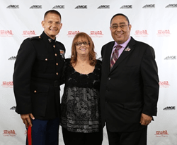 Judy and Luis Colon with Captain Joseph Dreager - MGE Management Experts