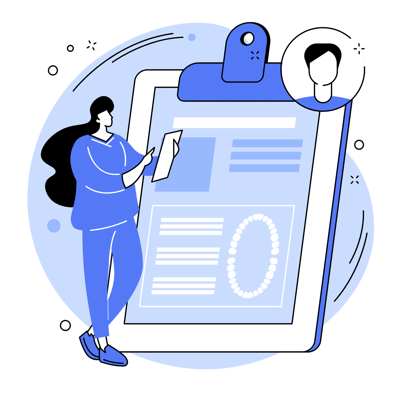 Dental Owner and Office Manager Strategizing and PLanning