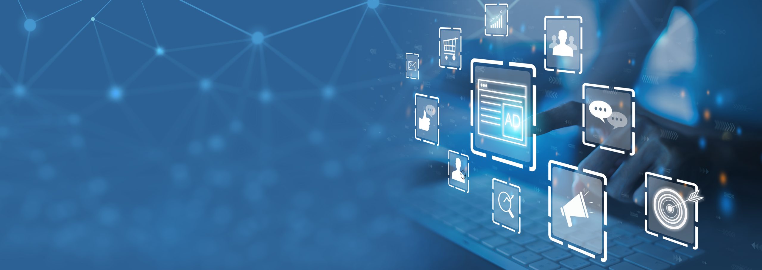 Digital illustration depicting the process of posting a job advertisement online.